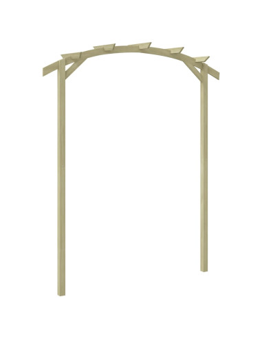 Pergola da Giardino Legno di Pino Impregnato 180x210x40 cm
