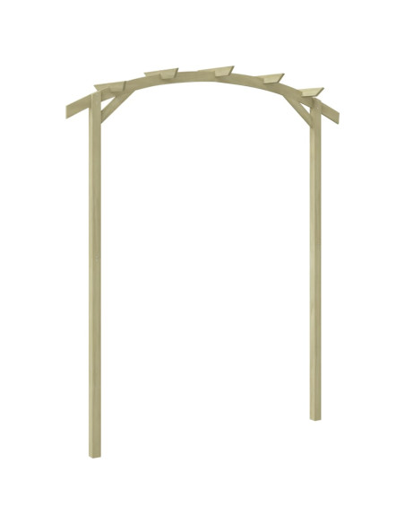 Pergola da Giardino Legno di Pino Impregnato 180x210x40 cm