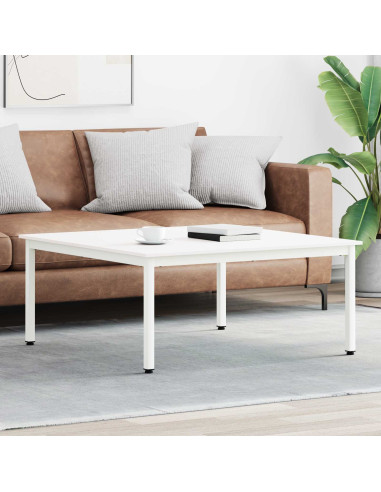 Tavolino da salotto Bianco 100 x 100 x 45 cm Pino massello