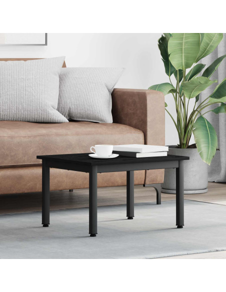 Tavolino da salotto Rovere Nero 60 x 50 x 36 cm