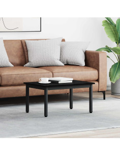 Tavolino da salotto Rovere Nero 70 x 50 x 36 cm