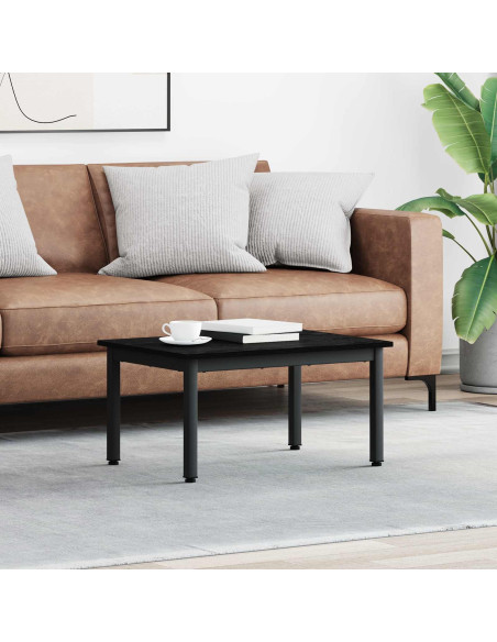 Tavolino da salotto Rovere Nero 70 x 50 x 36 cm