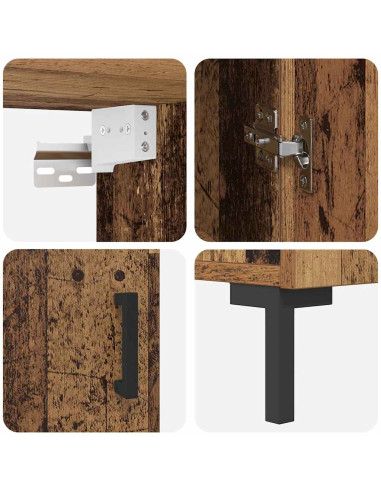 Credenza Legno vecchio 69,5 x 34 x 180 cm Legno multistrato