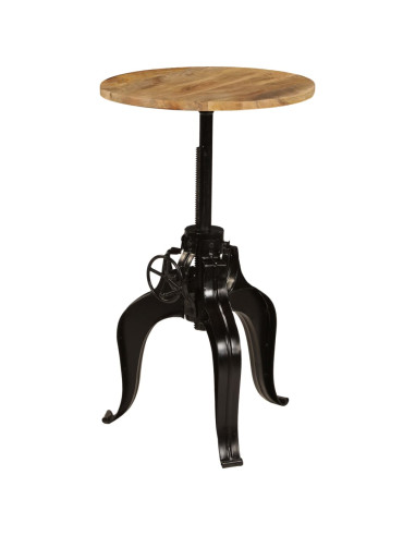 Tavolo da Bar in Legno Massello di Mango 60x(76-110) cm