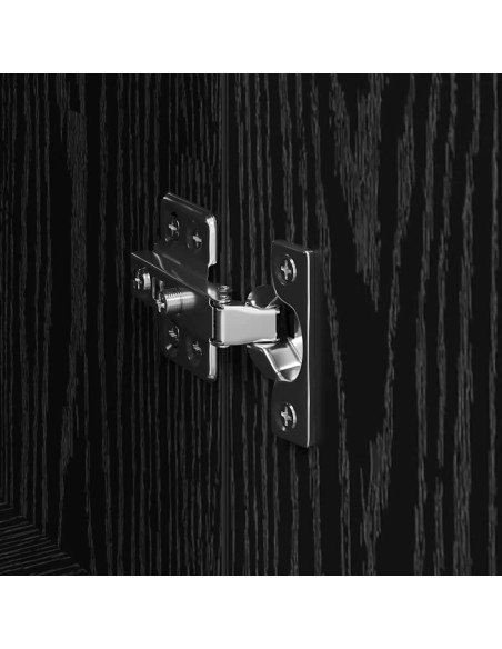 Credenza 2 pcs Rovere Nero 60 x 35 x 70 cm