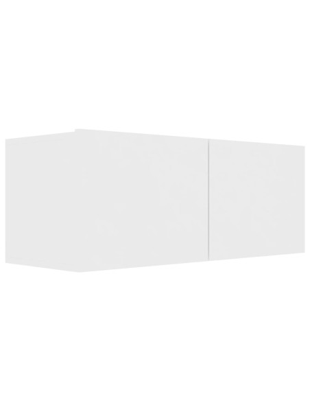 Set Mobili Porta TV 8 pz Bianco in Legno Multistrato