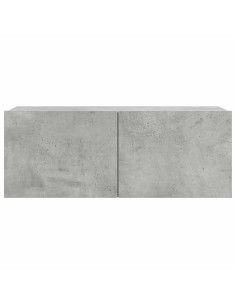 Set di Mobili Porta TV 7 pz Grigio Cemento in Legno Multistrato