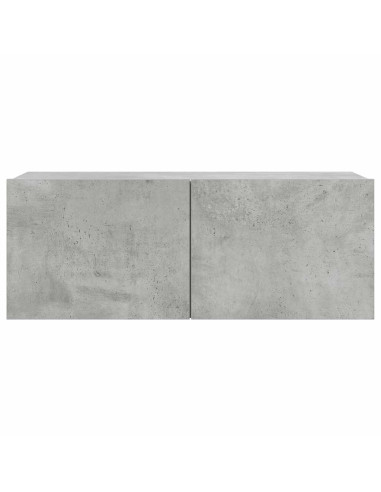 Set di Mobili Porta TV 7 pz Grigio Cemento in Legno Multistrato