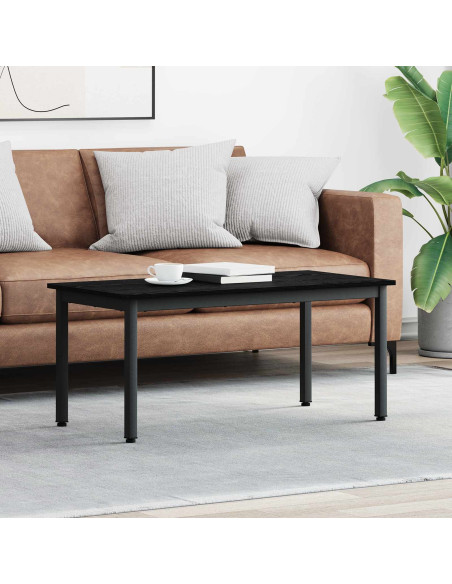 Tavolino da salotto Rovere Nero 100 x 50 x 45 cm