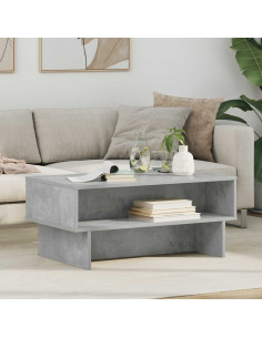 Tavolino da salotto Grigio cemento 80 x 46 x 35 cm