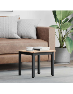 Tavolino da salotto Naturale 40 x 40 x 36 cm Pino massello