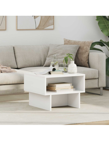 Tavolino da salotto Bianco 48 x 46 x 35 cm Legno multistrato