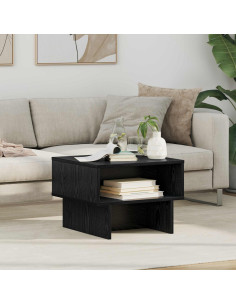 Tavolino da salotto Rovere Nero 48 x 46 x 35 cm