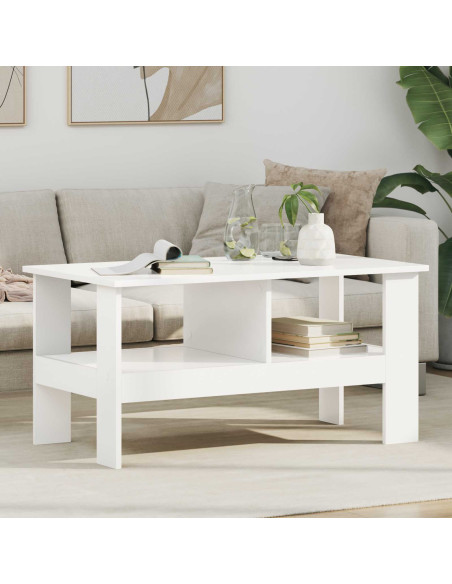 Tavolino da salotto Bianco 90 x 50 x 45 cm Legno multistrato
