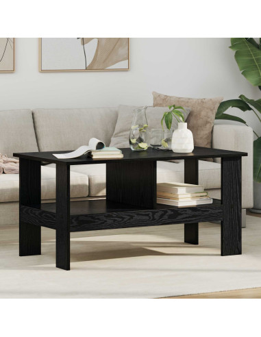 Tavolino da salotto Rovere Nero 90 x 50 x 45 cm