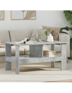 Tavolino da salotto Grigio cemento 90 x 50 x 45 cm