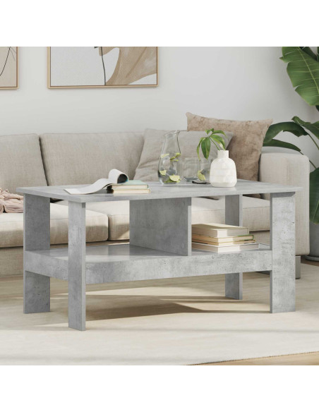 Tavolino da salotto Grigio cemento 90 x 50 x 45 cm