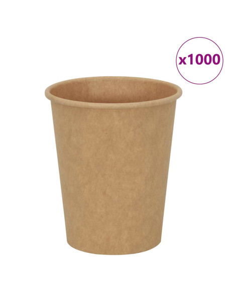 Bicchieri da Caffè in Carta 1000 pz 8oz 200ml Marrone