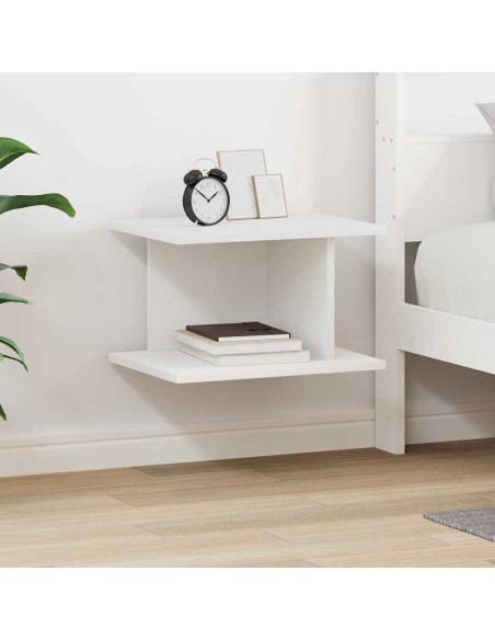 Comodino Bianco 40 x 30 x 25 cm Legno multistrato