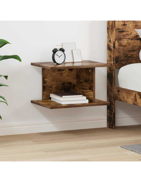 Comodino Rovere fumé 40 x 30 x 25 cm Legno multistrato