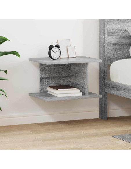 Comodino Grigio Sonoma 40 x 30 x 25 cm Legno multistrato