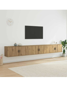 Set Mobile TV da Parete 3 pcs Rovere artigianale