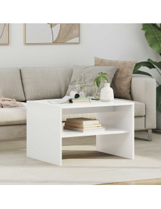 Tavolino da salotto Bianco 60 x 50 x 40 cm Legno multistrato