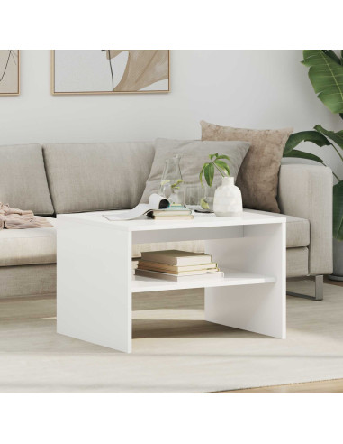 Tavolino da salotto Bianco 60 x 50 x 40 cm Legno multistrato