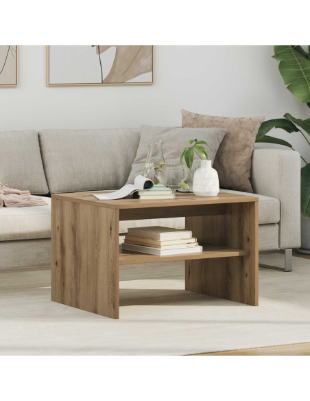 Tavolino da salotto Rovere artigianale 60 x 50 x 40 cm