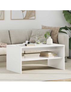 Tavolino da salotto Bianco 80 x 50 x 40 cm Legno multistrato