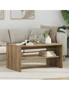 Tavolino da salotto Rovere artigianale 80 x 50 x 40 cm