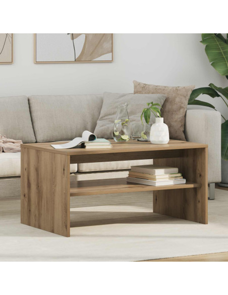 Tavolino da salotto Rovere artigianale 80 x 50 x 40 cm