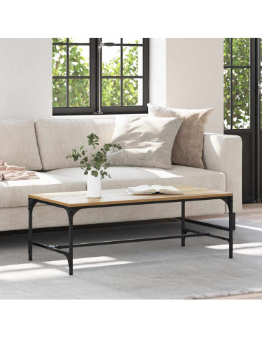 Tavolino da salotto Rovere artigianale 100 x 50 x 35 cm