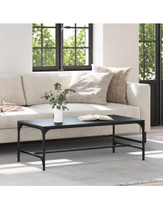 Tavolino da salotto Rovere Nero 100 x 50 x 35 cm