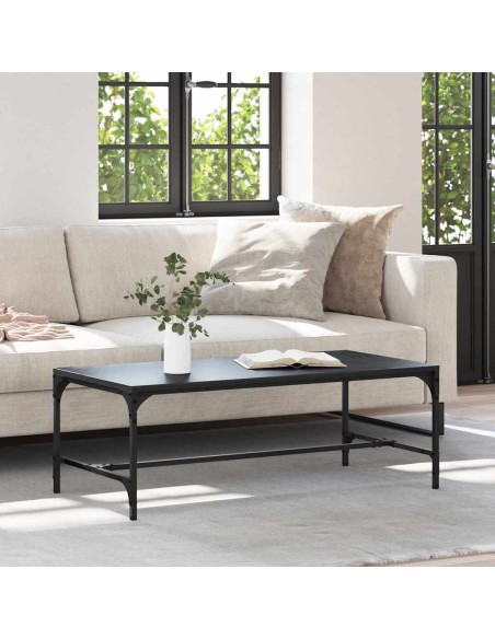 Tavolino da salotto Rovere Nero 100 x 50 x 35 cm