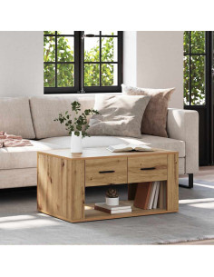 Tavolino da salotto Rovere artigianale 80 x 50 x 40 cm