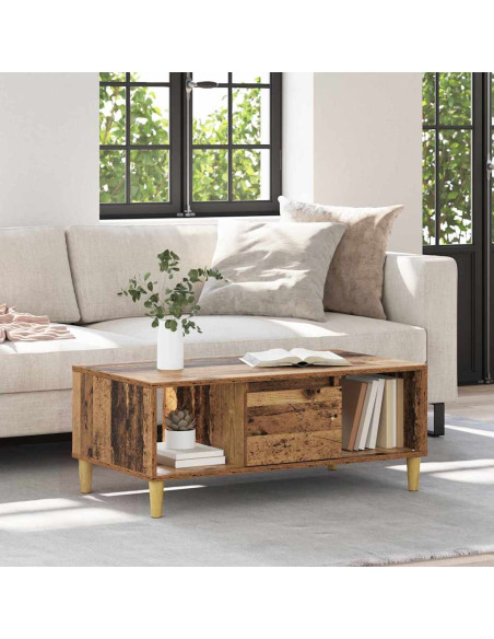 Tavolino da salotto Legno vecchio 90 x 50 x 26.5 cm