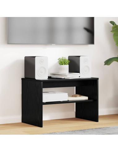 Mobile TV Rovere Nero 60 x 35 x 40 cm Legno multistrato