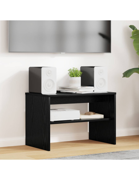 Mobile TV Rovere Nero 60 x 35 x 40 cm Legno multistrato