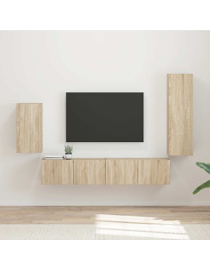 Set mobile TV 4 pcs Rovere Sonoma Legno multistrato