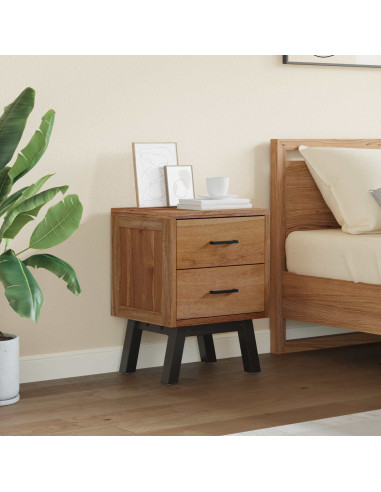 Comodino Naturale 40 x 35 x 55 cm Legno di teak solido