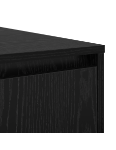 Tavolino da salotto con cassetto Rovere nero 80 x 80 x 31 cm