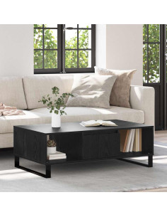 Tavolino da salotto Rovere Nero 104 x 60 x 35 cm