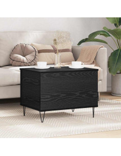 Tavolino da salotto Rovere Nero 60 x 44,5 x 45 cm