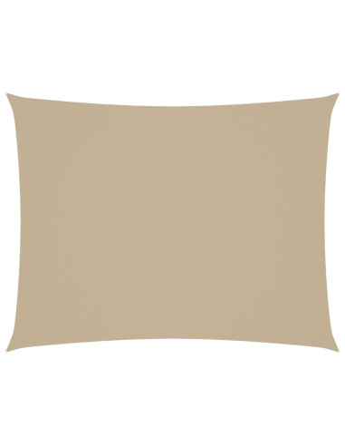 Parasole a Vela Oxford Rettangolare 2x3 m Beige