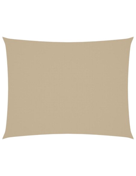 Parasole a Vela Oxford Rettangolare 2x3 m Beige
