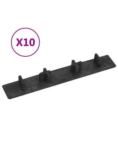 Tappi per Decking 10 pz Plastica Nero