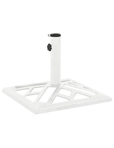 Base per Ombrellone Bianca 44x44x31 cm in Ghisa