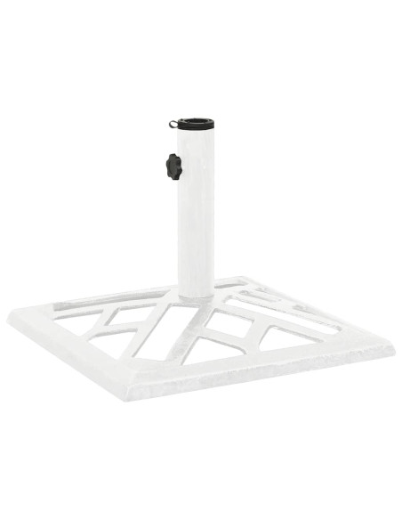 Base per Ombrellone Bianca 44x44x31 cm in Ghisa