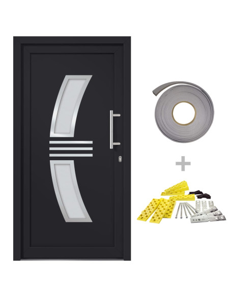 Porta di Ingresso Antracite 108x208 cm